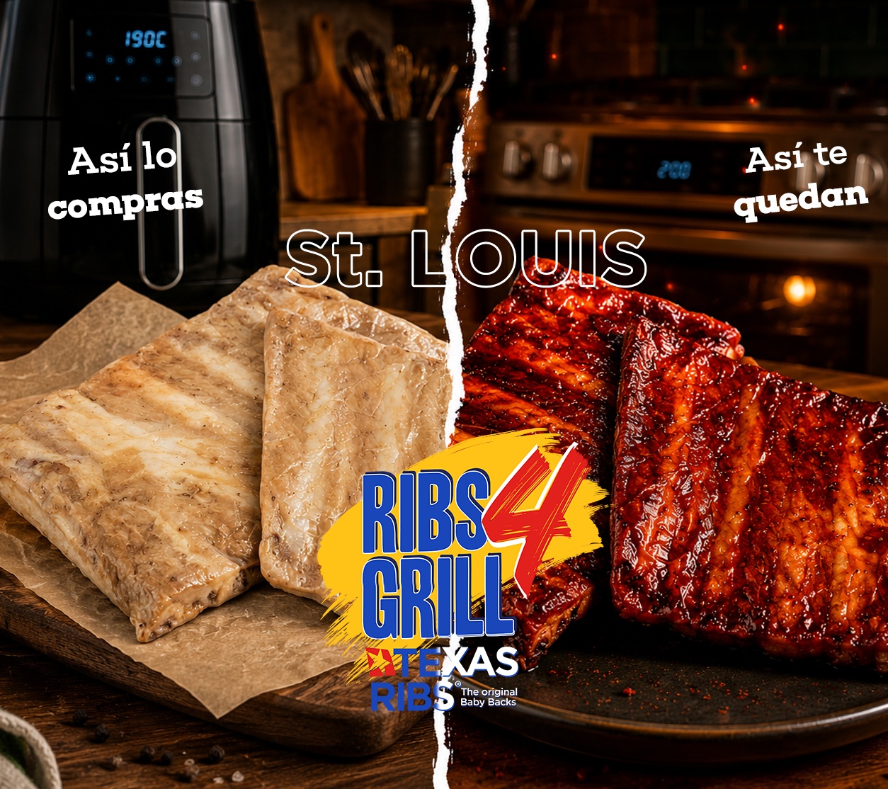 Costillas St. Louis Ribs 4 Grill